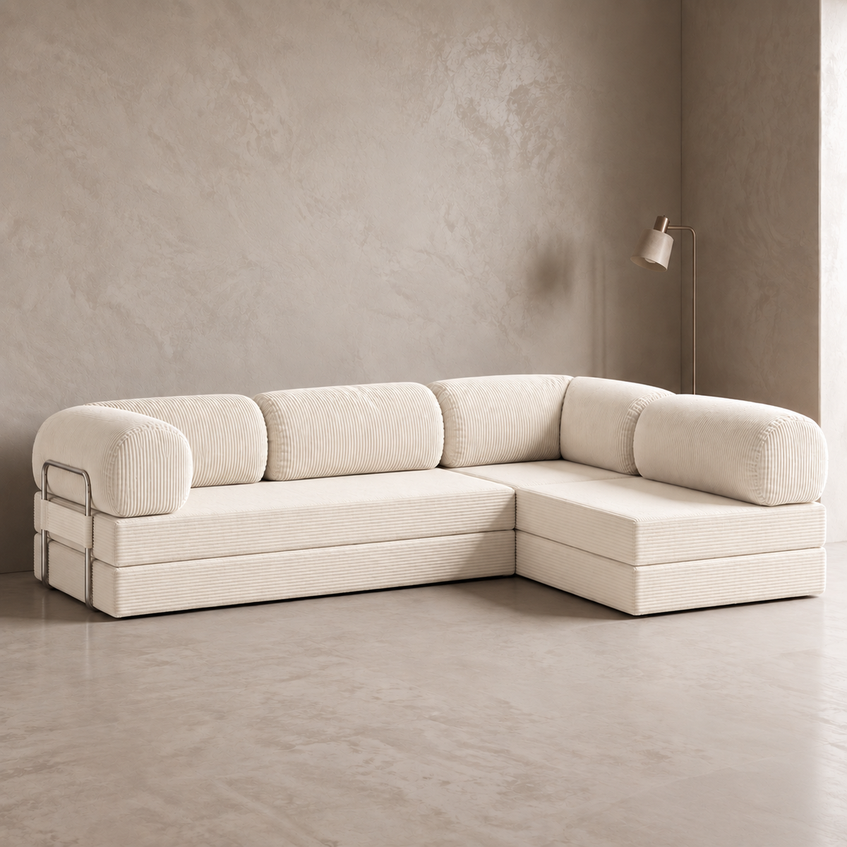 Nivo Open Hoekbank - Creme Wit