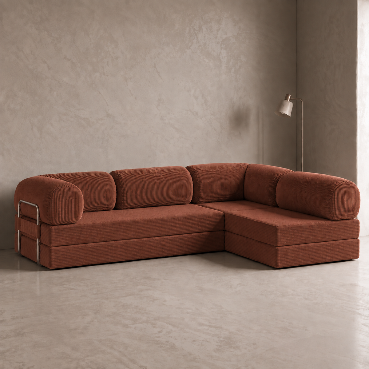 Nivo Open Hoekbank - Terracotta