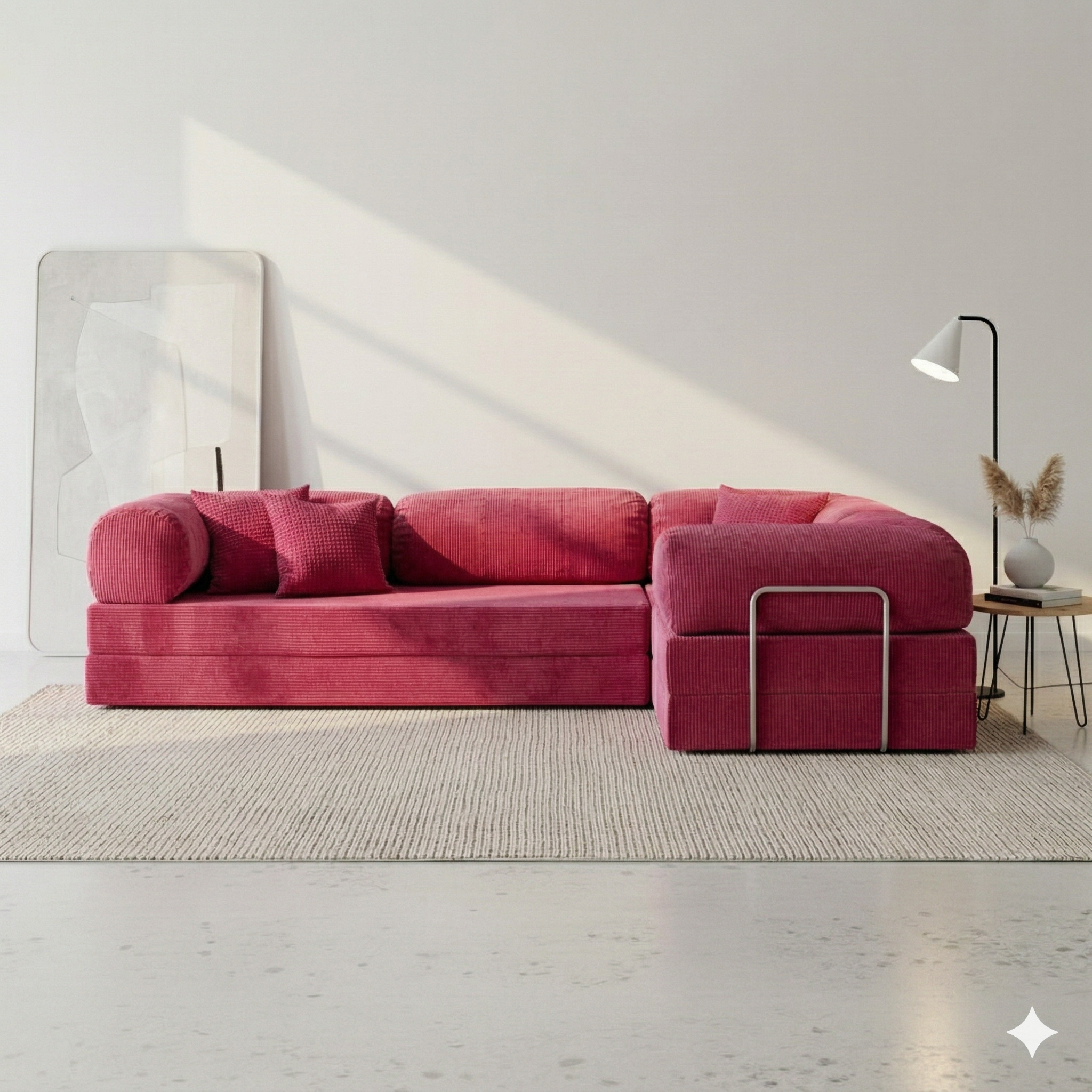 Lego Bank Hoek - Fuchsia