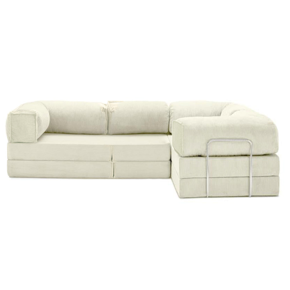 Lego Bank Hoek - Cream Wit