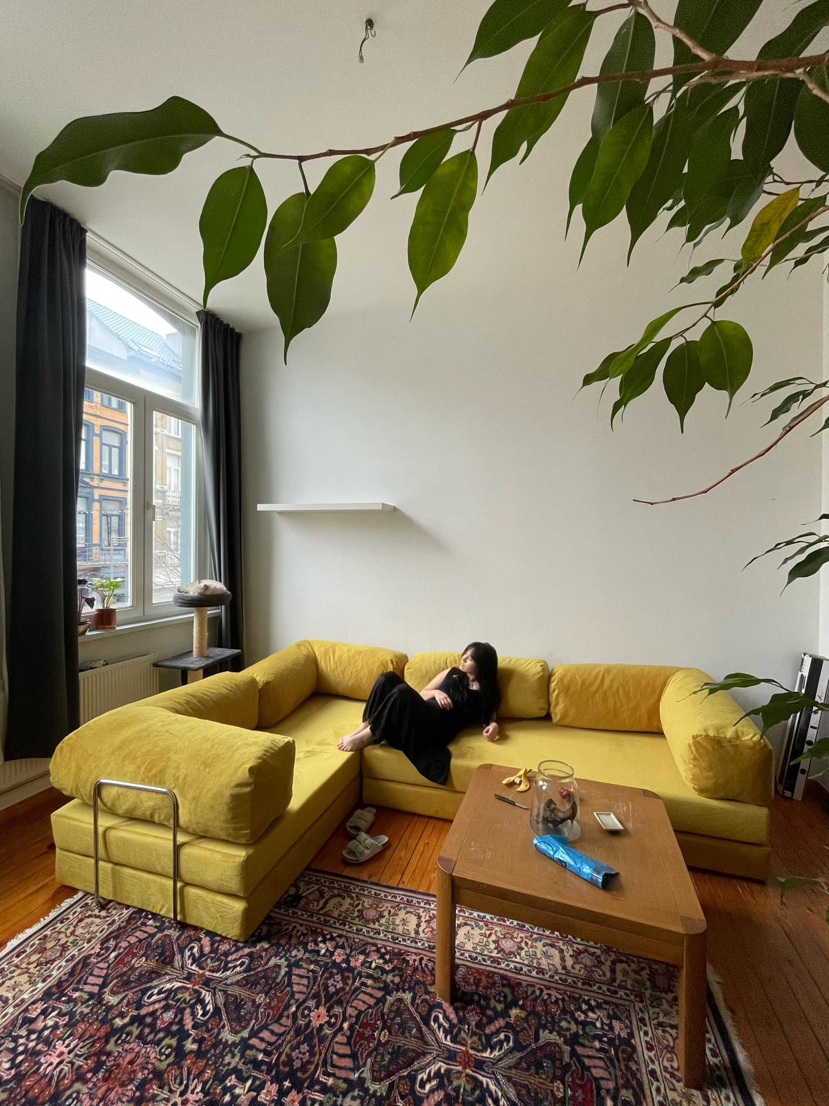 Lego Bank Open Hoek - Geel