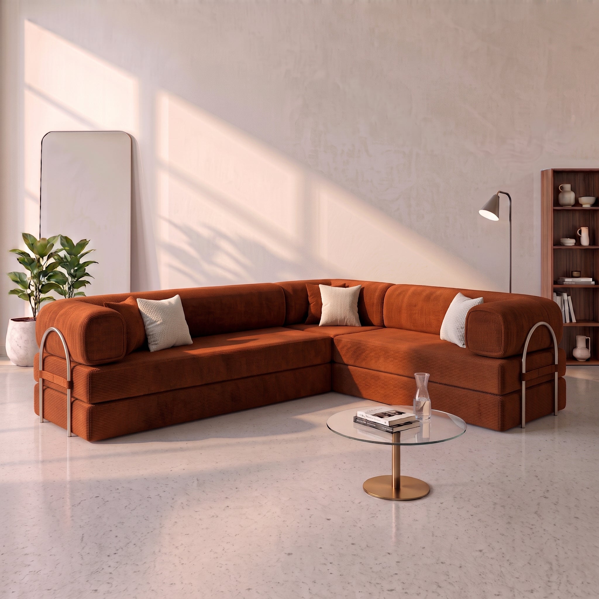 Nivo Hoekbank - Terracotta