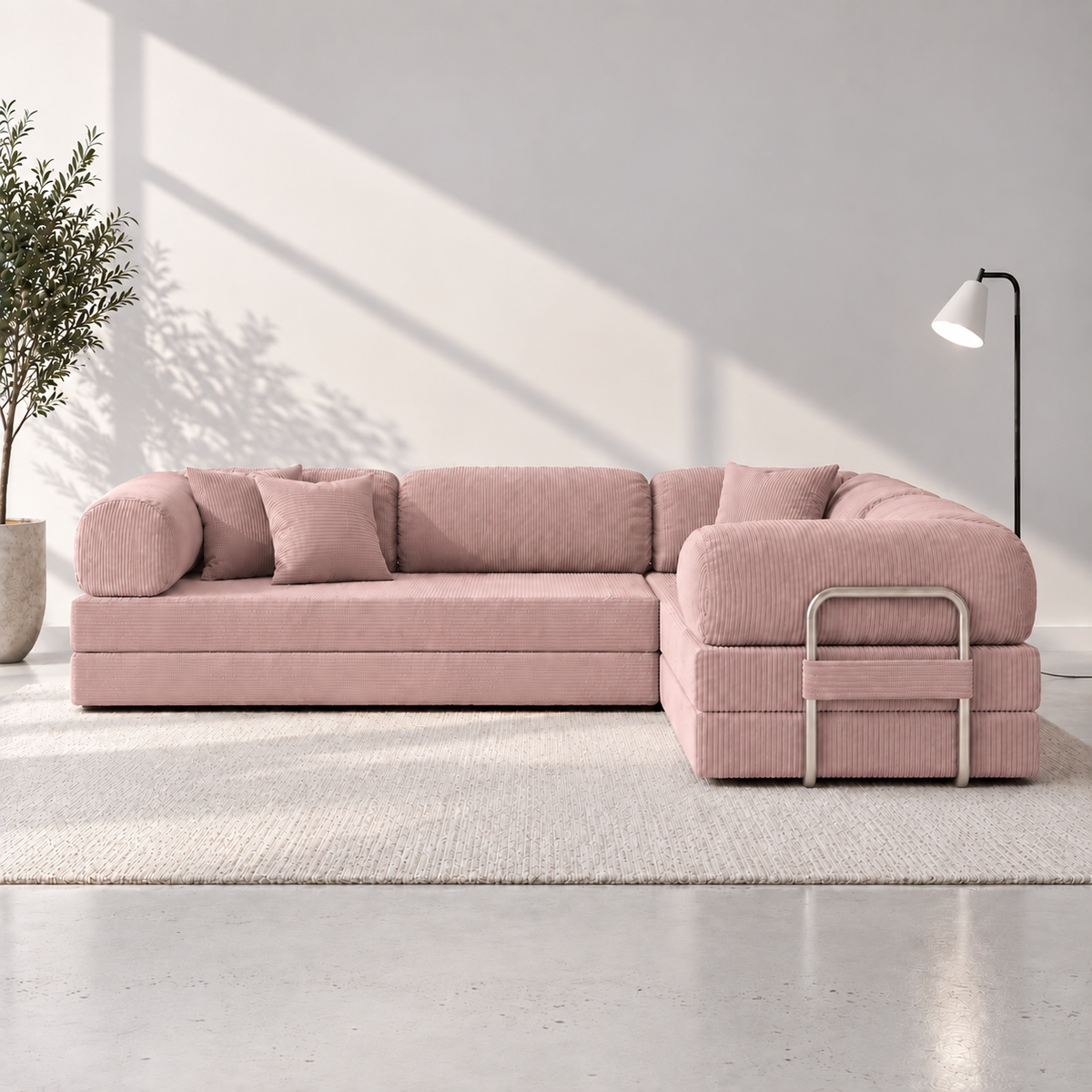 Nivo Hoekbank - Blush Pink