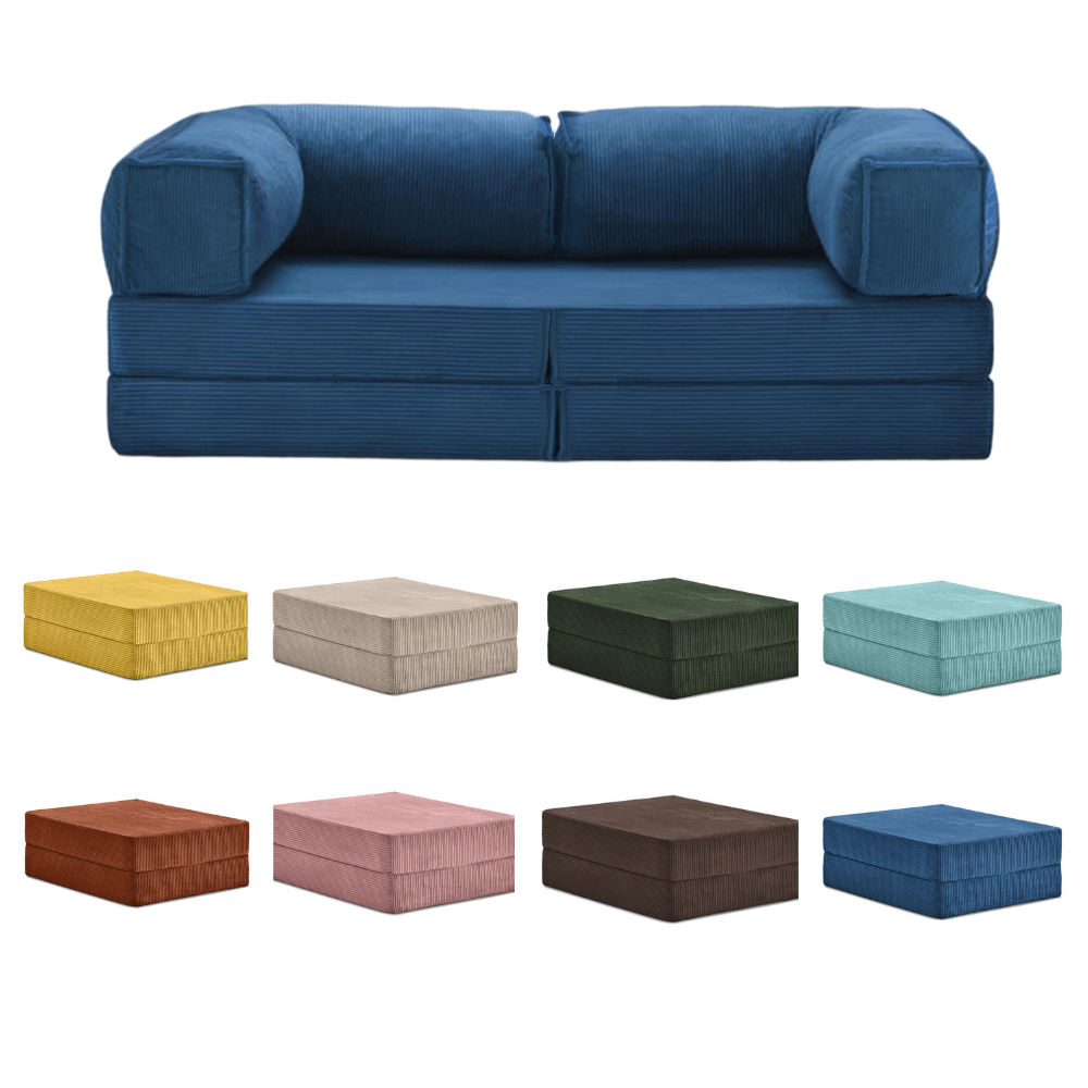 Lego Bank (Blauw) + Poef naar Keuze