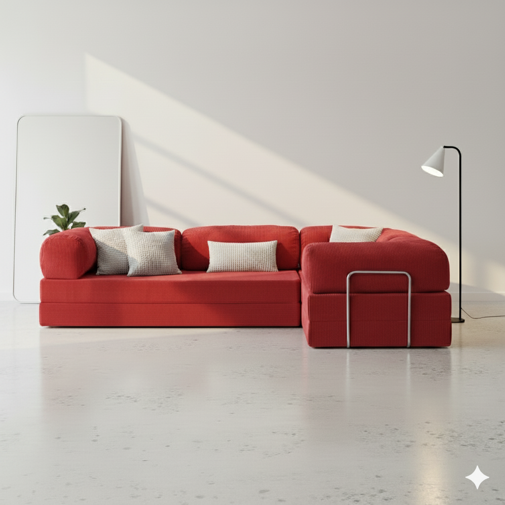 Lego Bank Hoek - Rood