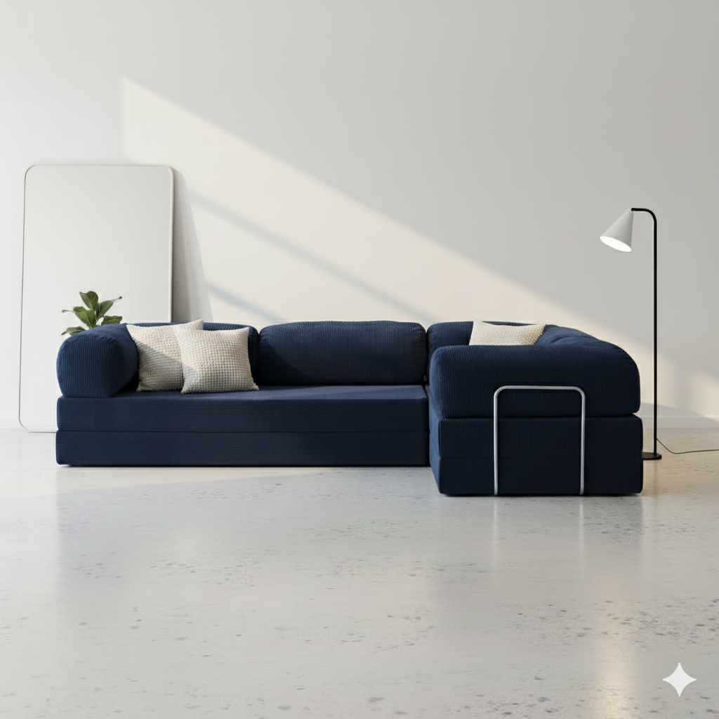 Lego Bank Hoek - Marineblauw