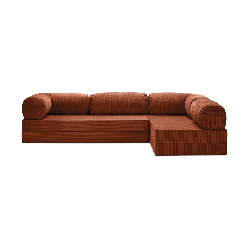 Lego Bank Open Hoek - Terracotta Kleur ( Rust )